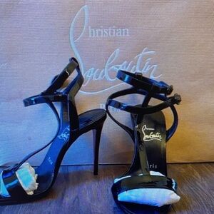 A New Day Black Strappy Heels